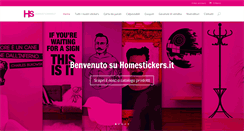 Desktop Screenshot of homestickers.it